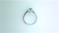 Anello Sommer Donna Kate in Oro bianco Smeraldo 0.86 Ct SME CT 0.86 DIA CT 0.37 G/VS - SME CT 0.86 DIA CT 0.37 G/VS